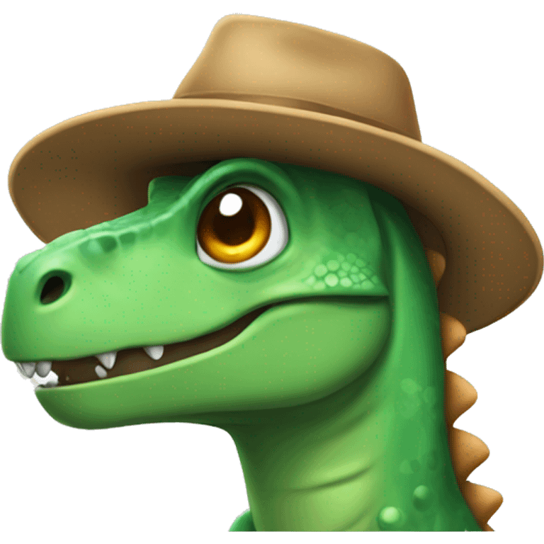 Dinosaure wearing hat  emoji