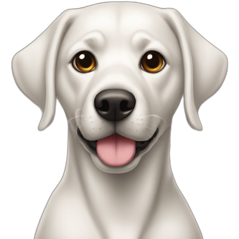 Perrita negra pezuñas blancca emoji