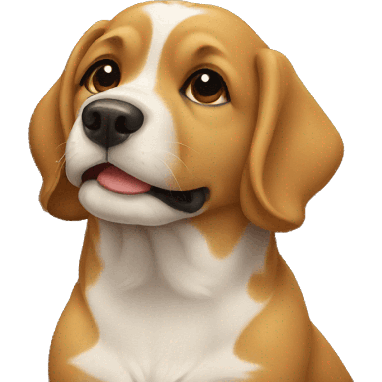 dog giving a kiss emoji