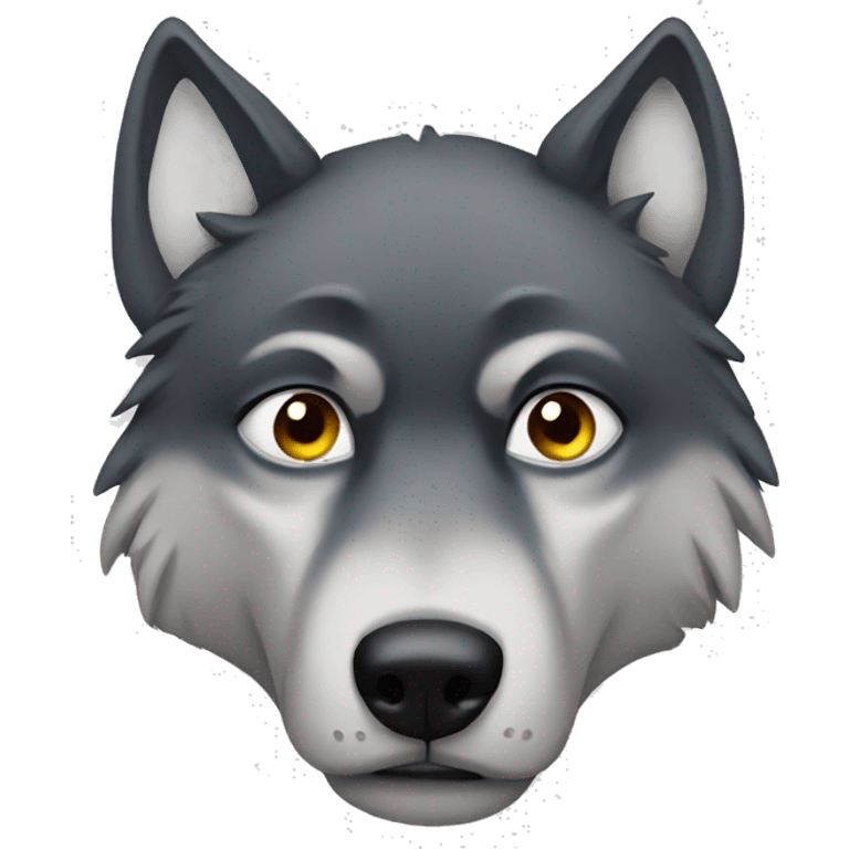 Sad wolf emoji