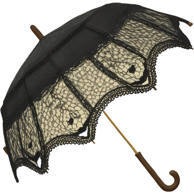 vintage lace umbrella emoji