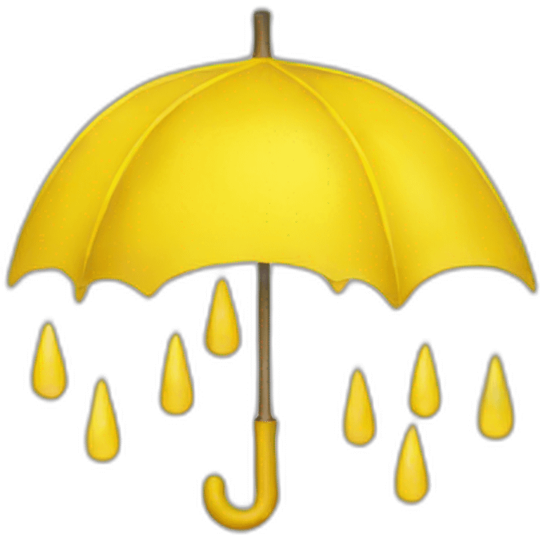 yellow rain emoji