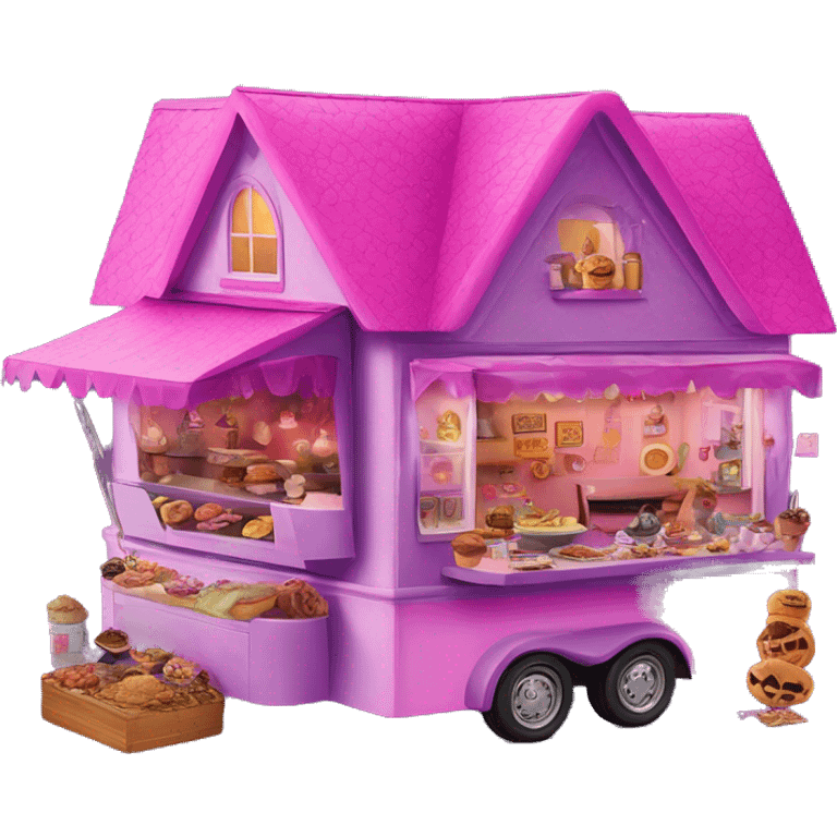 Barbie’s haunted dream house/food truck  emoji