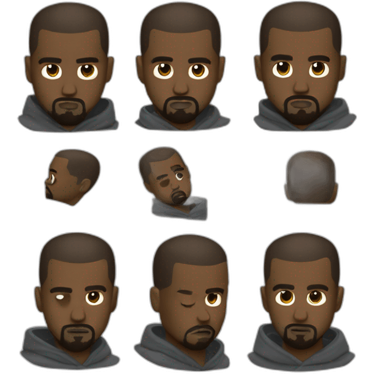 Kanye west qui sourit emoji