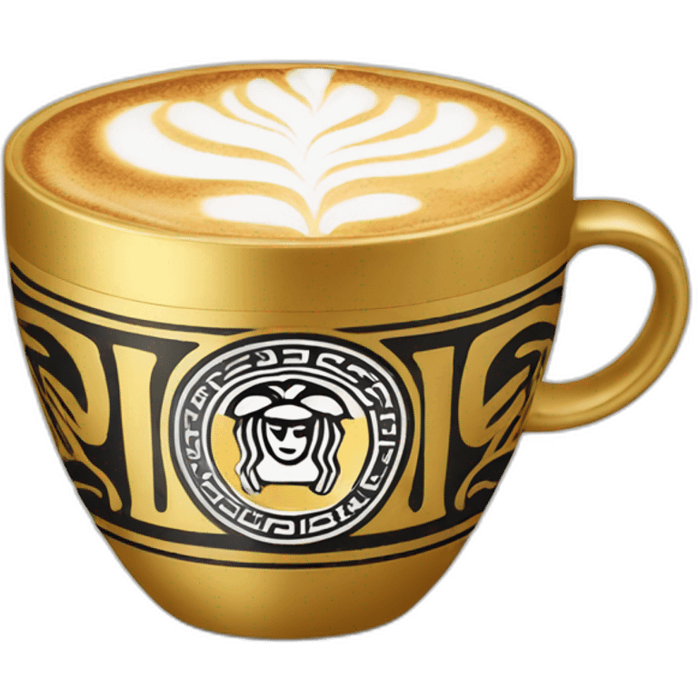 Versace cappuccino cup emoji