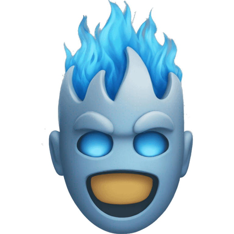 Blue flames emoji