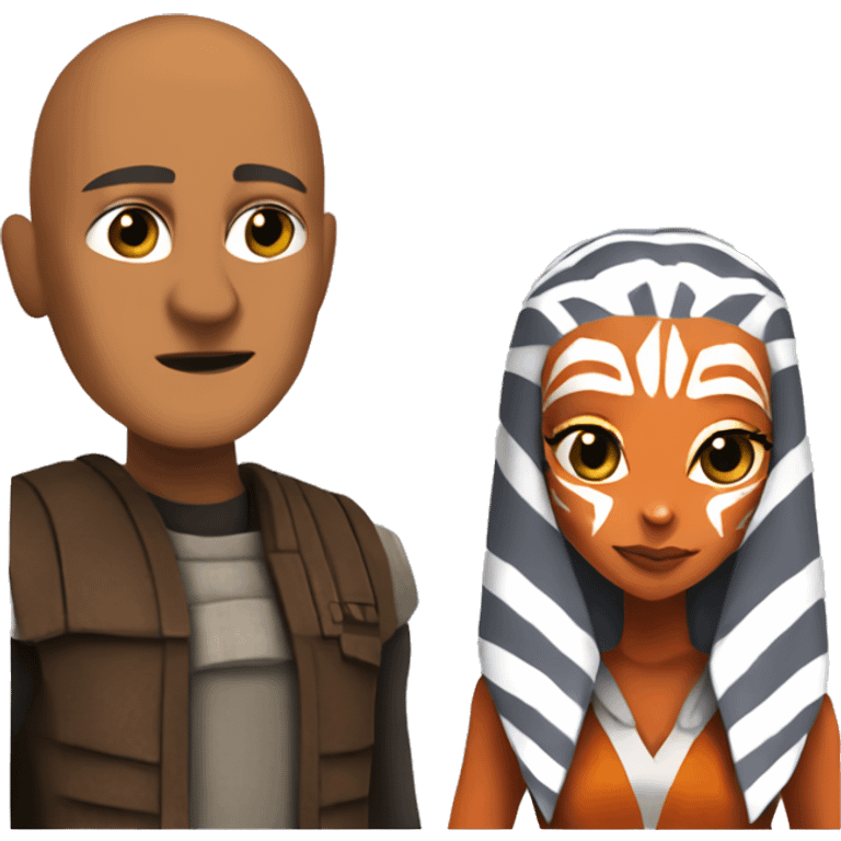 Ahsoka Tano in a relationship with a bald guy emoji