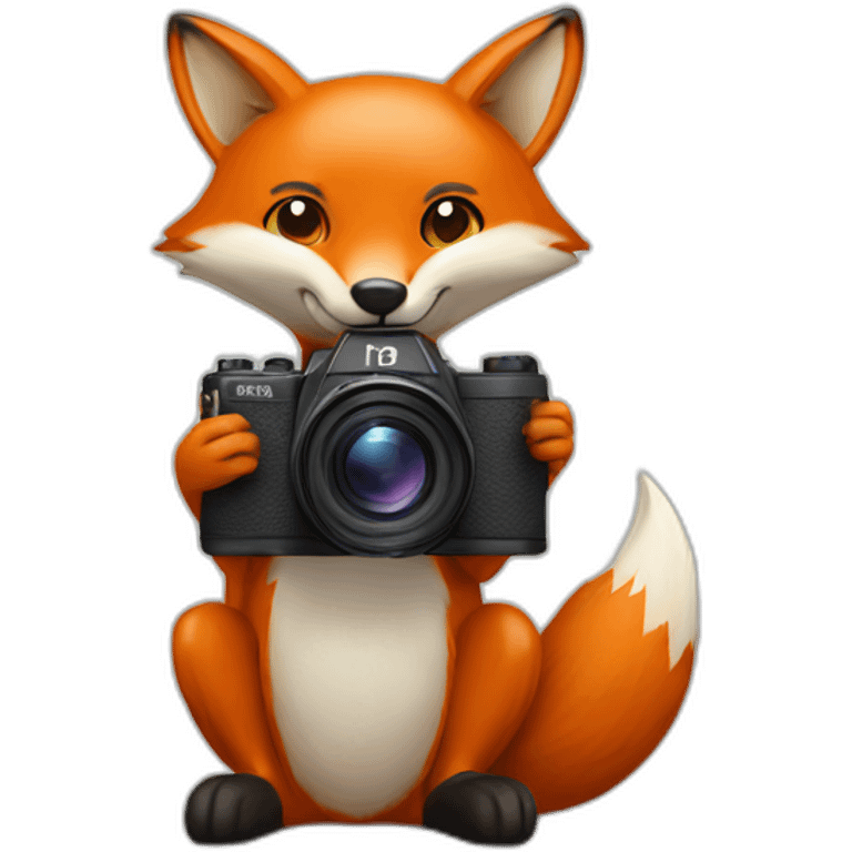 fox and camera emoji