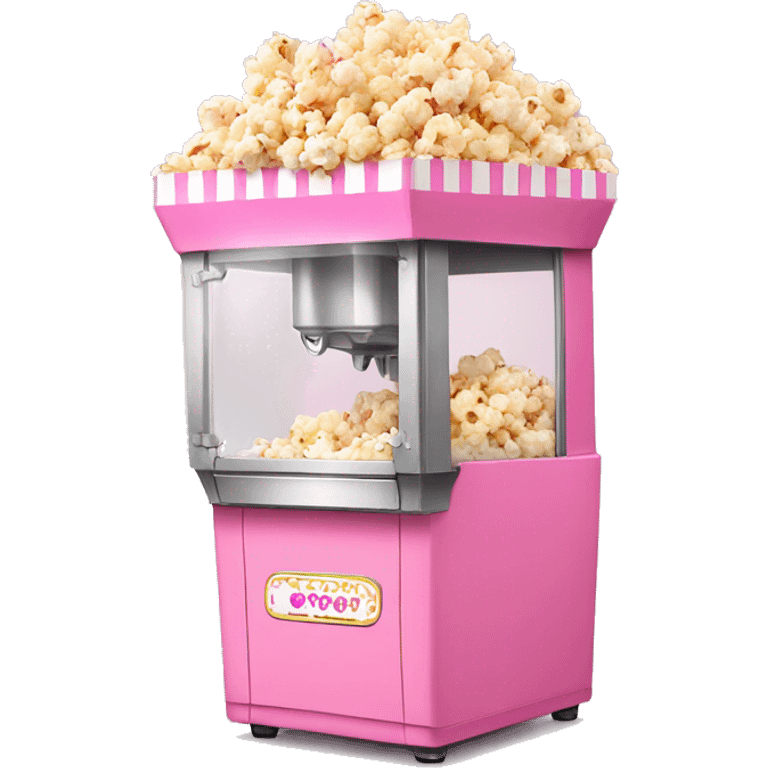 Pink popcorn machine emoji