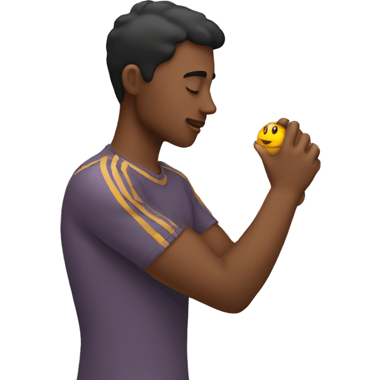 Person kissing hand emoji