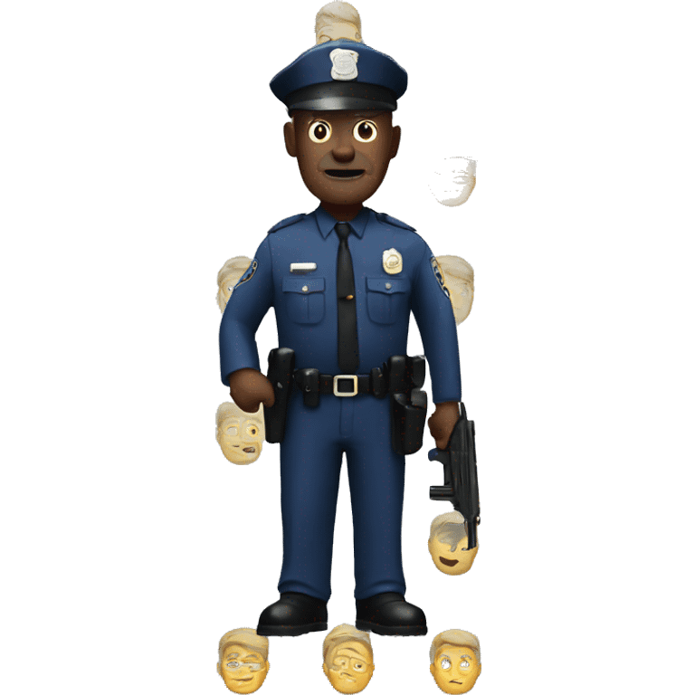 
retired police officer with gun emoji