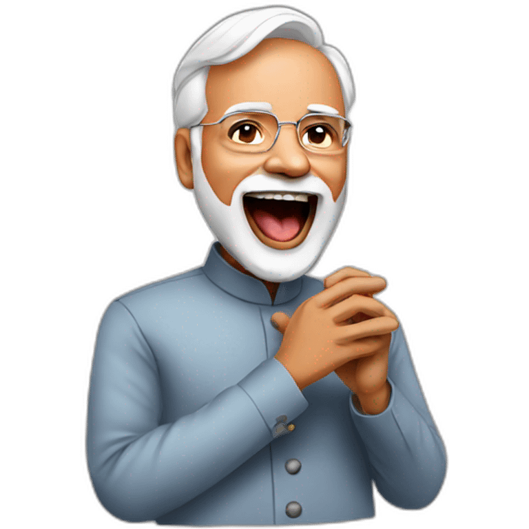 Modi singing  emoji