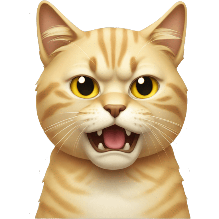 Angry blond cat emoji