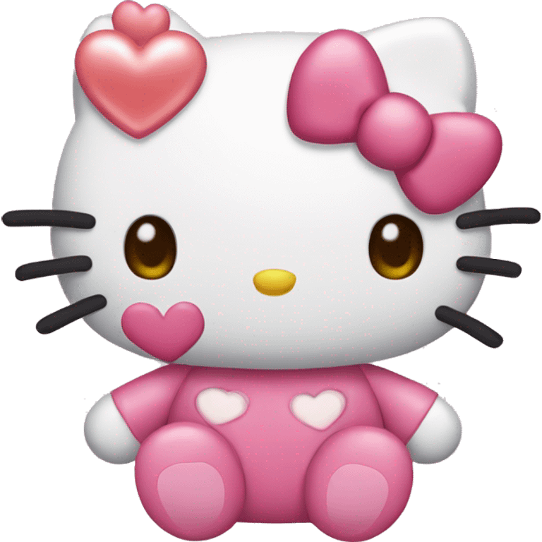 hello kitty with hearts  emoji