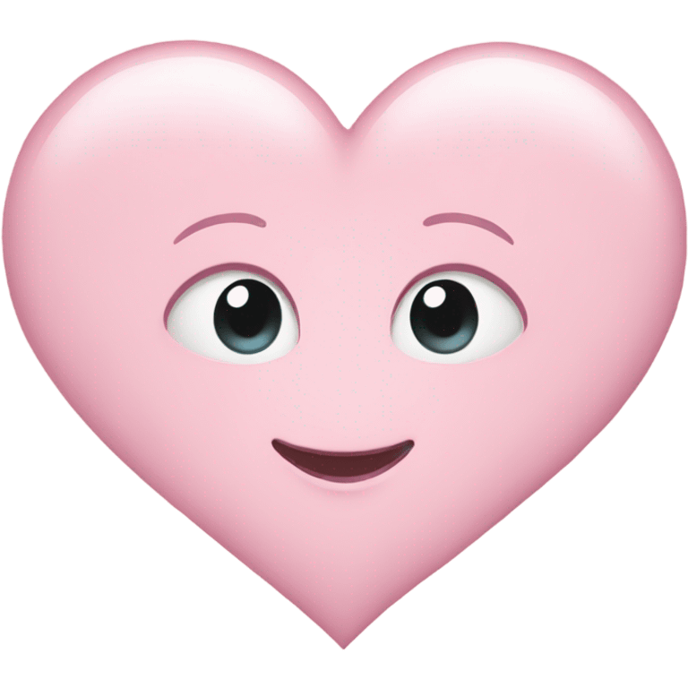 Light pink heart emoji