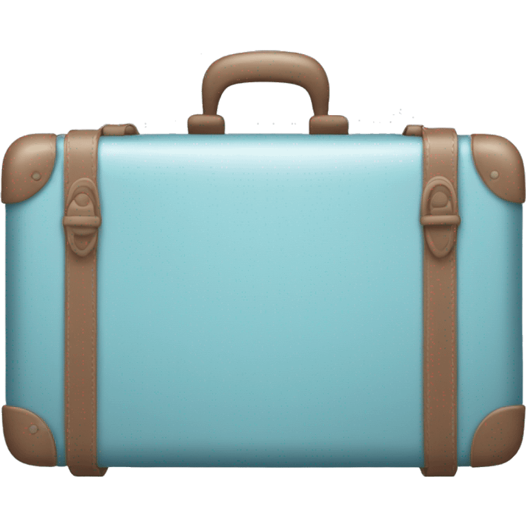 suitcase light blue emoji