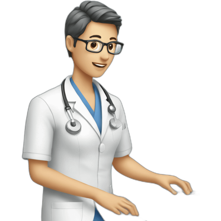 Radiologist-performing-ultrasound emoji