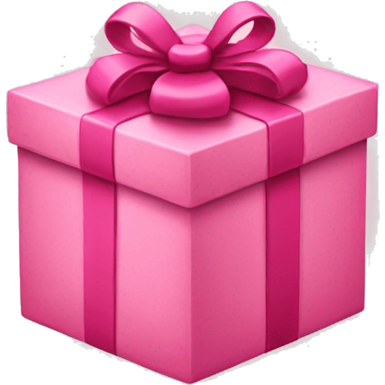 Pink Christmas box  emoji