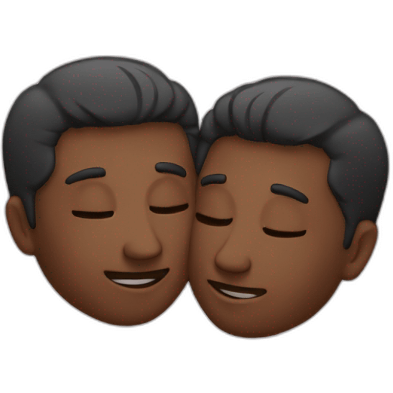 two men cuddling emoji