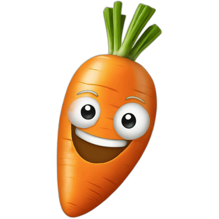 carrot on front 2 onions emoji