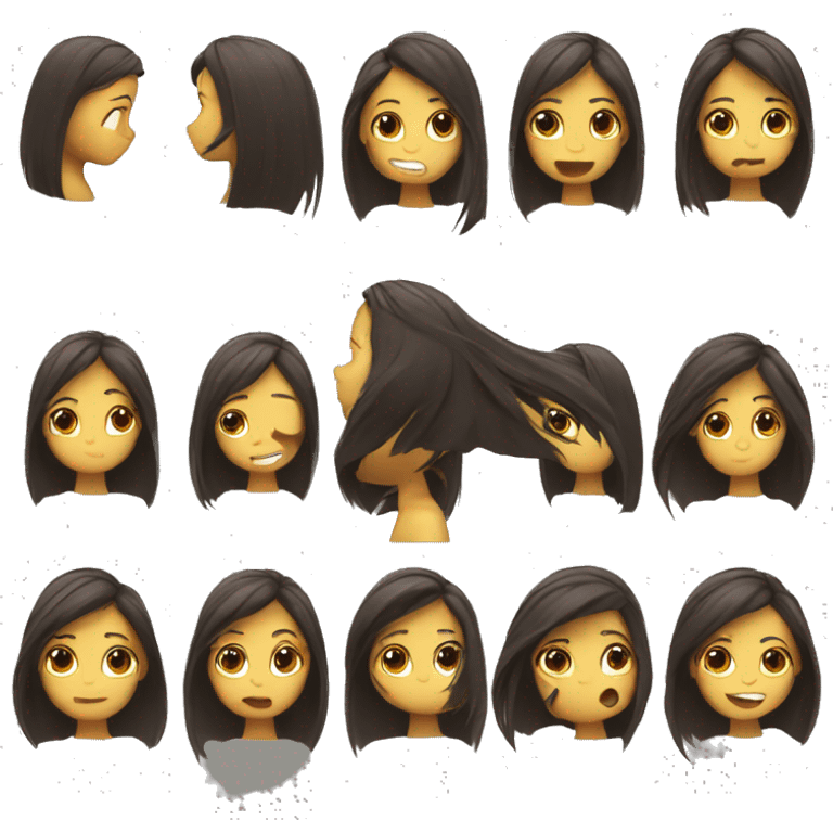 girl hair flipping emoji