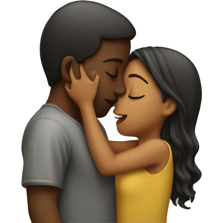 Girl kissing emoji