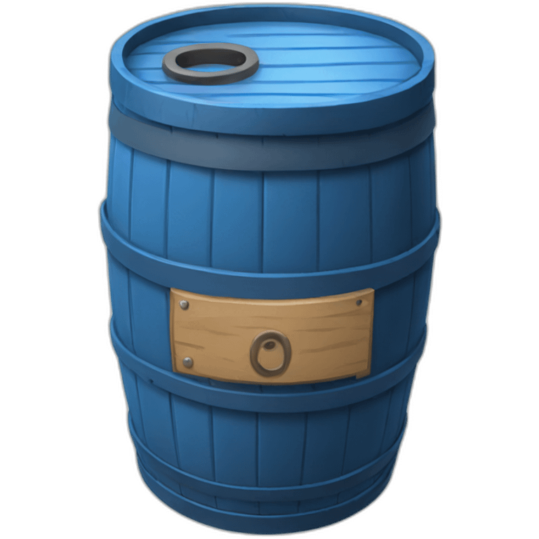 blue barrel emoji