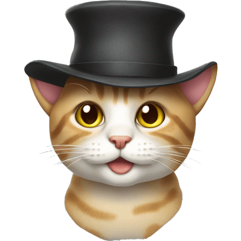 Cat with hat emoji