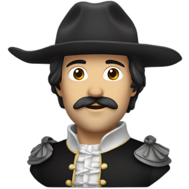 chevalier noir emoji