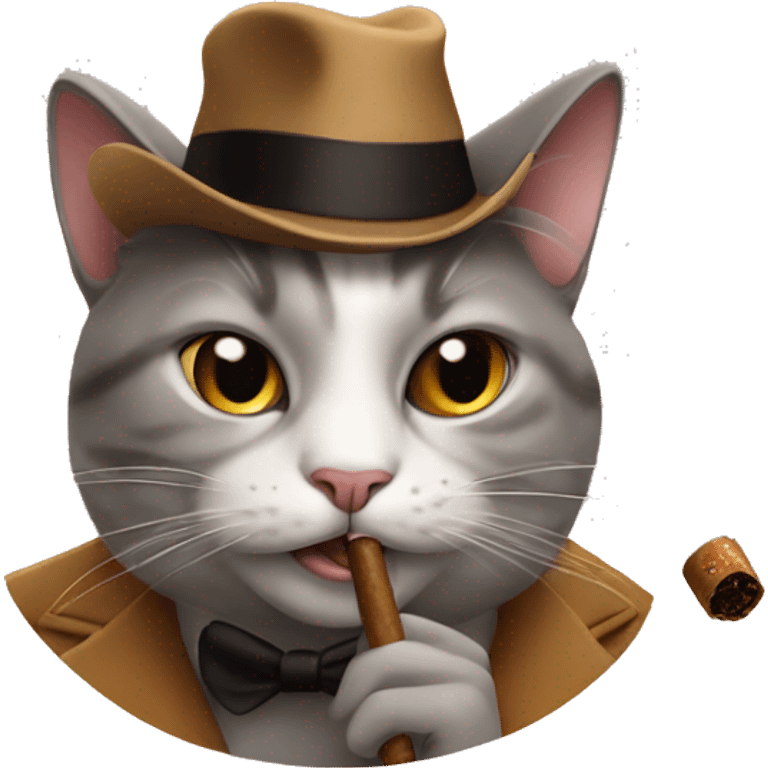 Cat with a cigar emoji