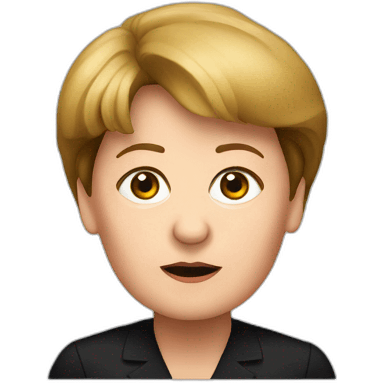 red light angela merkel emoji