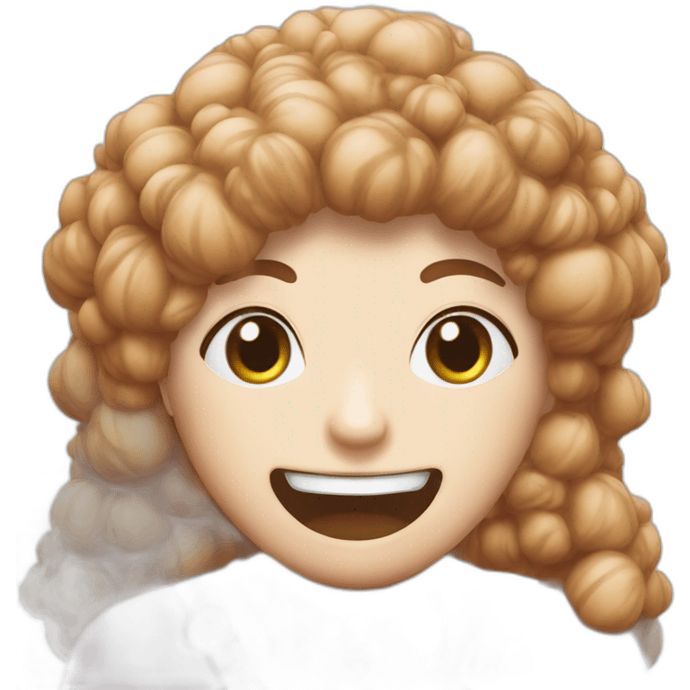 Frise framboise myrtille gâteau emoji