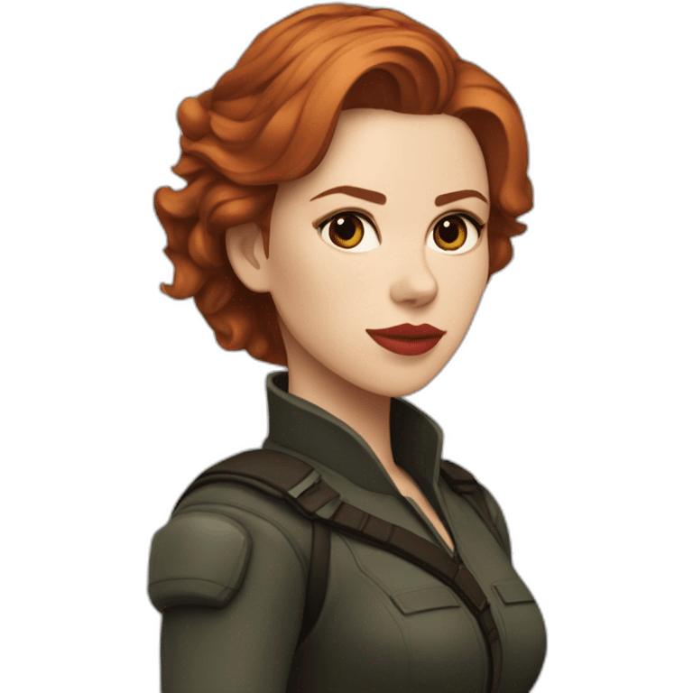 Scarlett Johansson as natasha romanov emoji