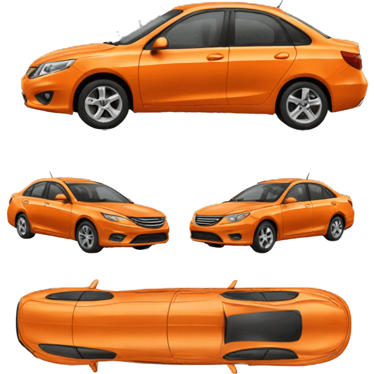 Orange car emoji