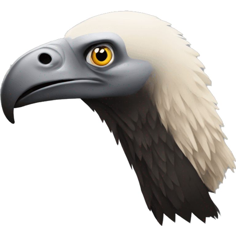 a vulture with kanye logo emoji