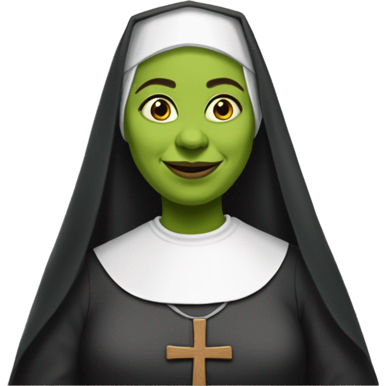 Sister Shrek, a nun of the precious blood convent emoji