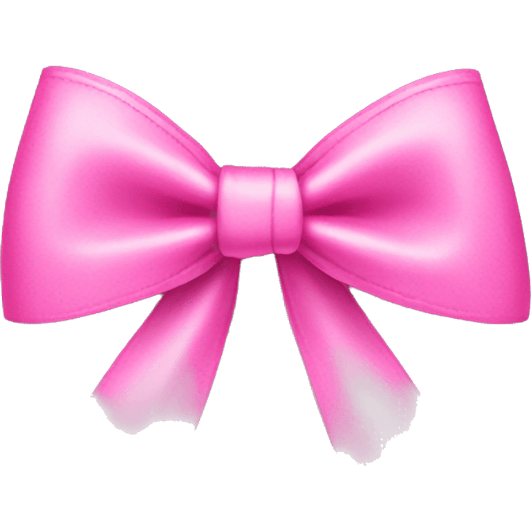 Pink coquette bow emoji