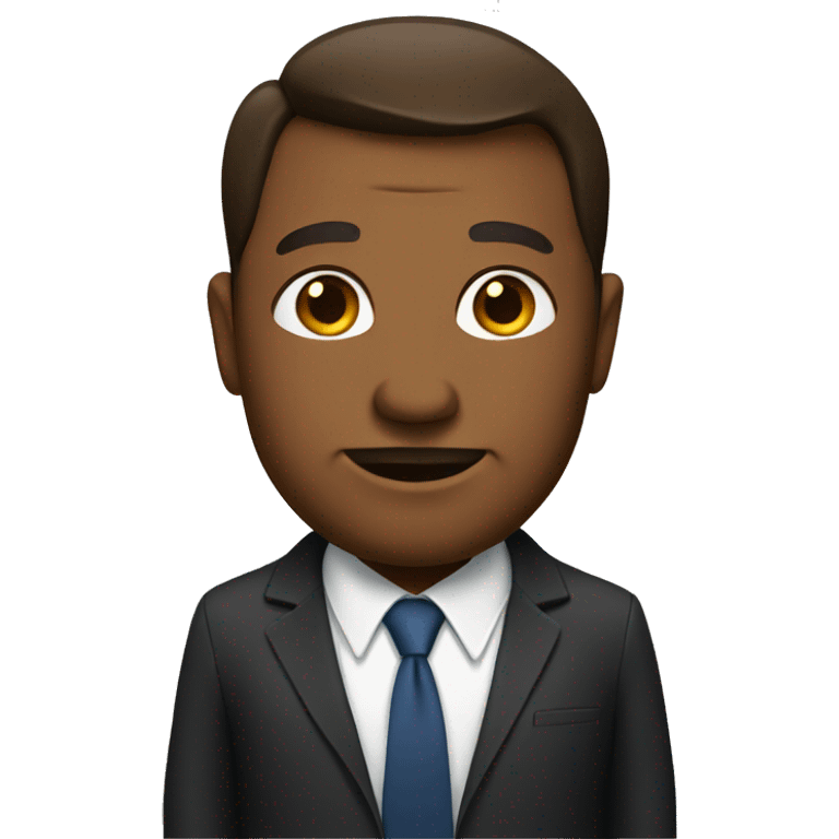 Big fat business man emoji