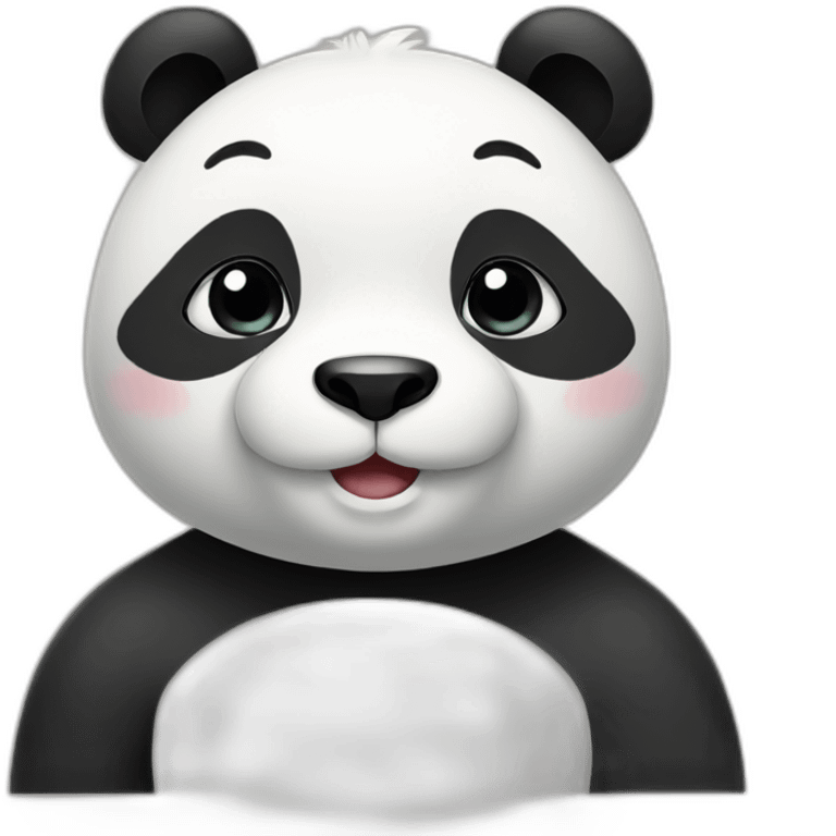 panda cute face emoji