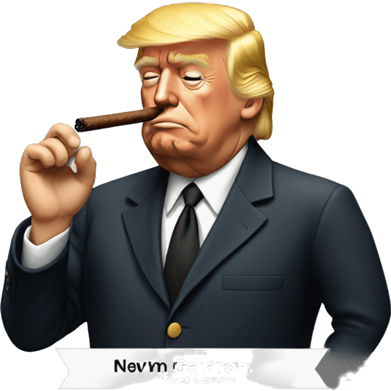 Trump smoking a cigar emoji