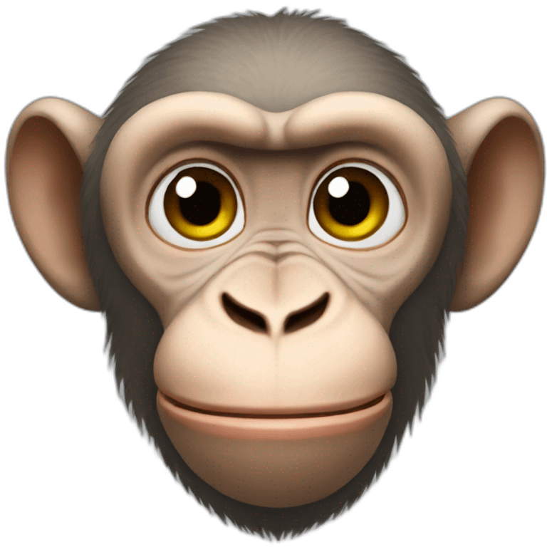 bald macaque emoji