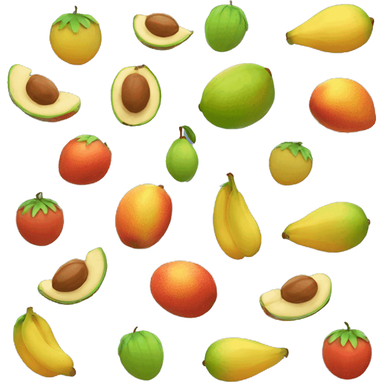 Fruta caju com castanha emoji