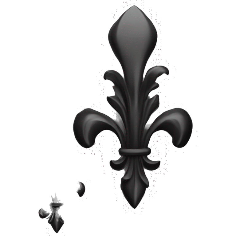 Fleur de lis in black color emoji