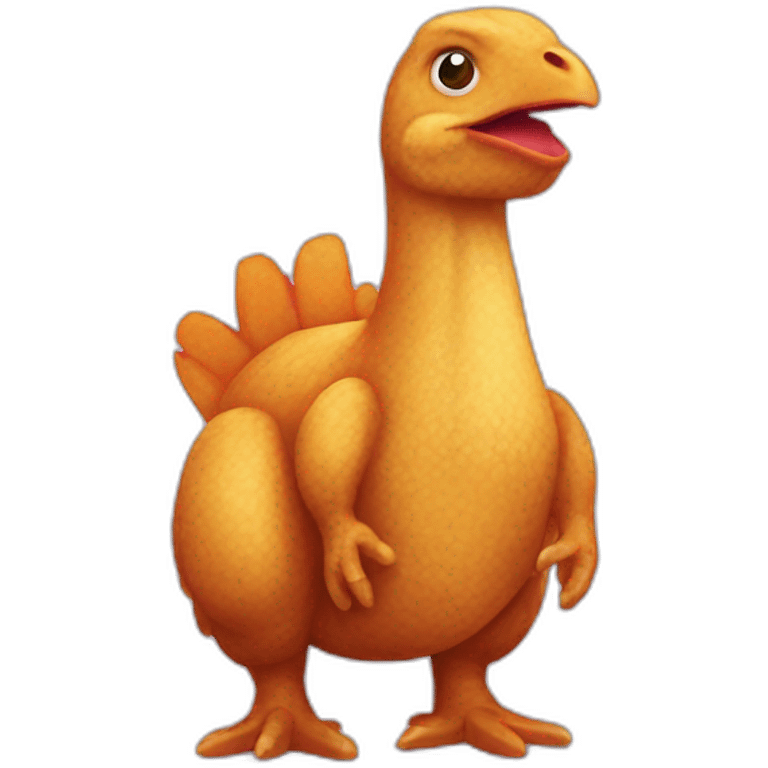 chicken nuggets dinosaur emoji