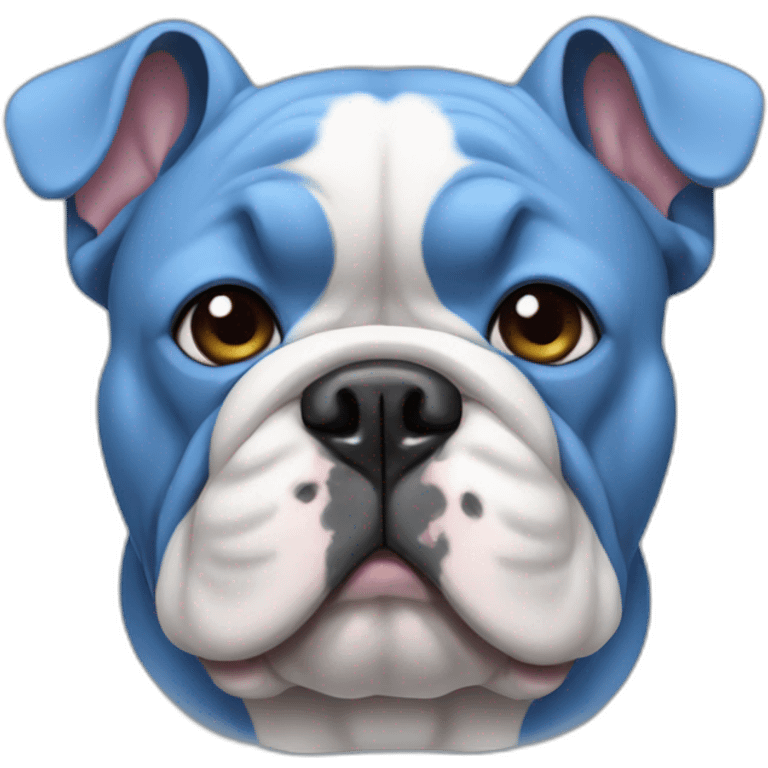 Blue franch bulldog emoji