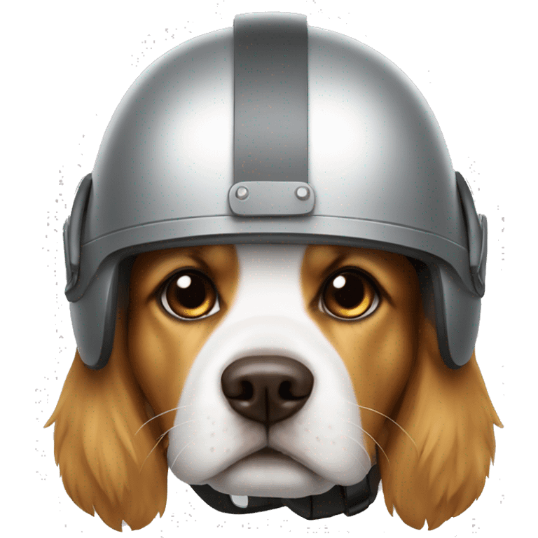 Dog with helmet emoji