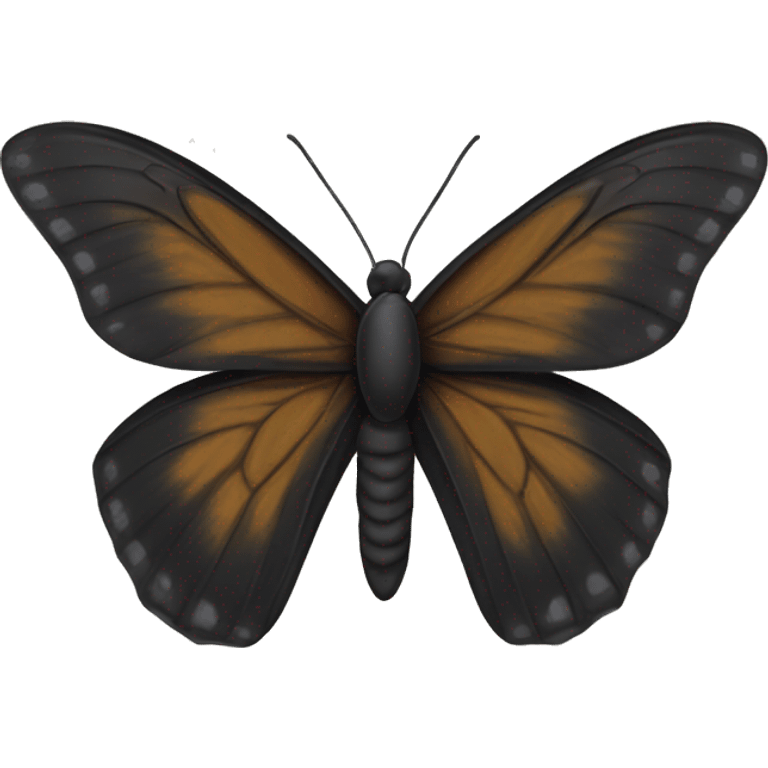 Mariposa negra emoji