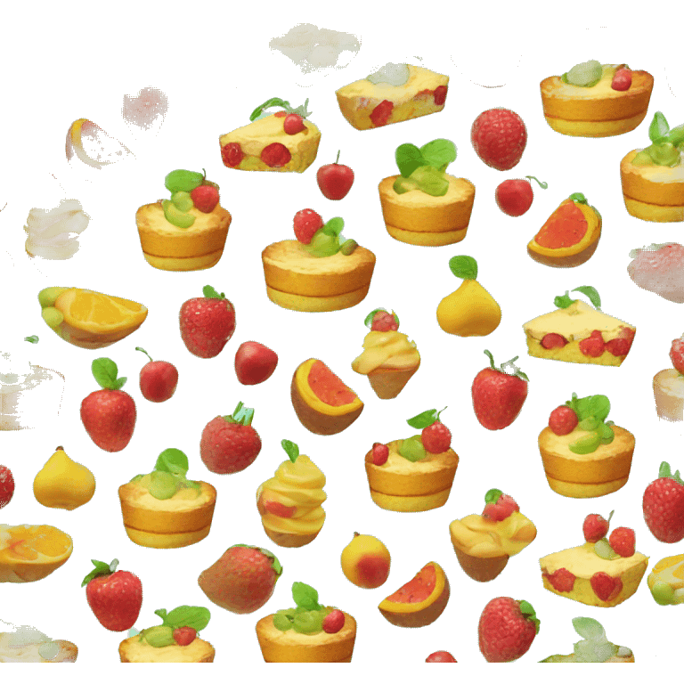 cake made of fruit emoji