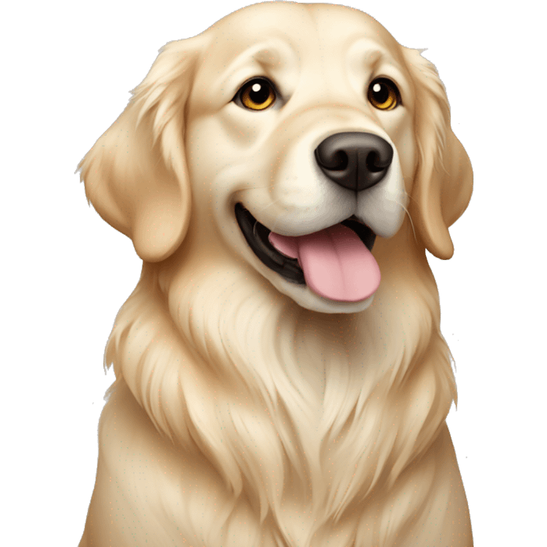 Cream golden retriever  emoji