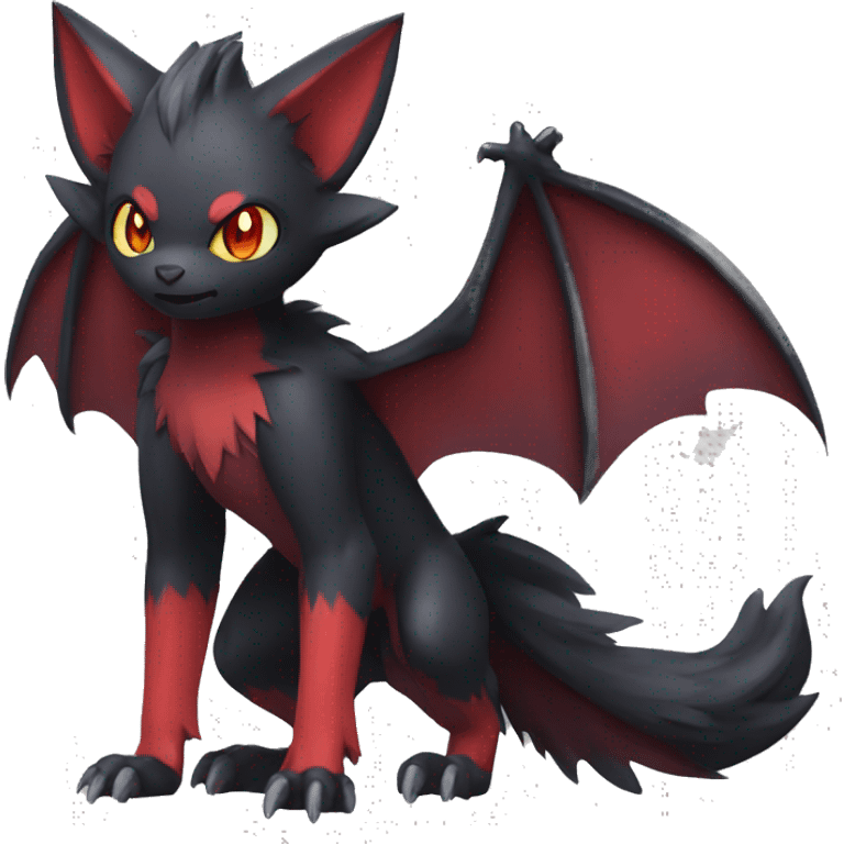 Bat-Litten-Zoroark full body emoji